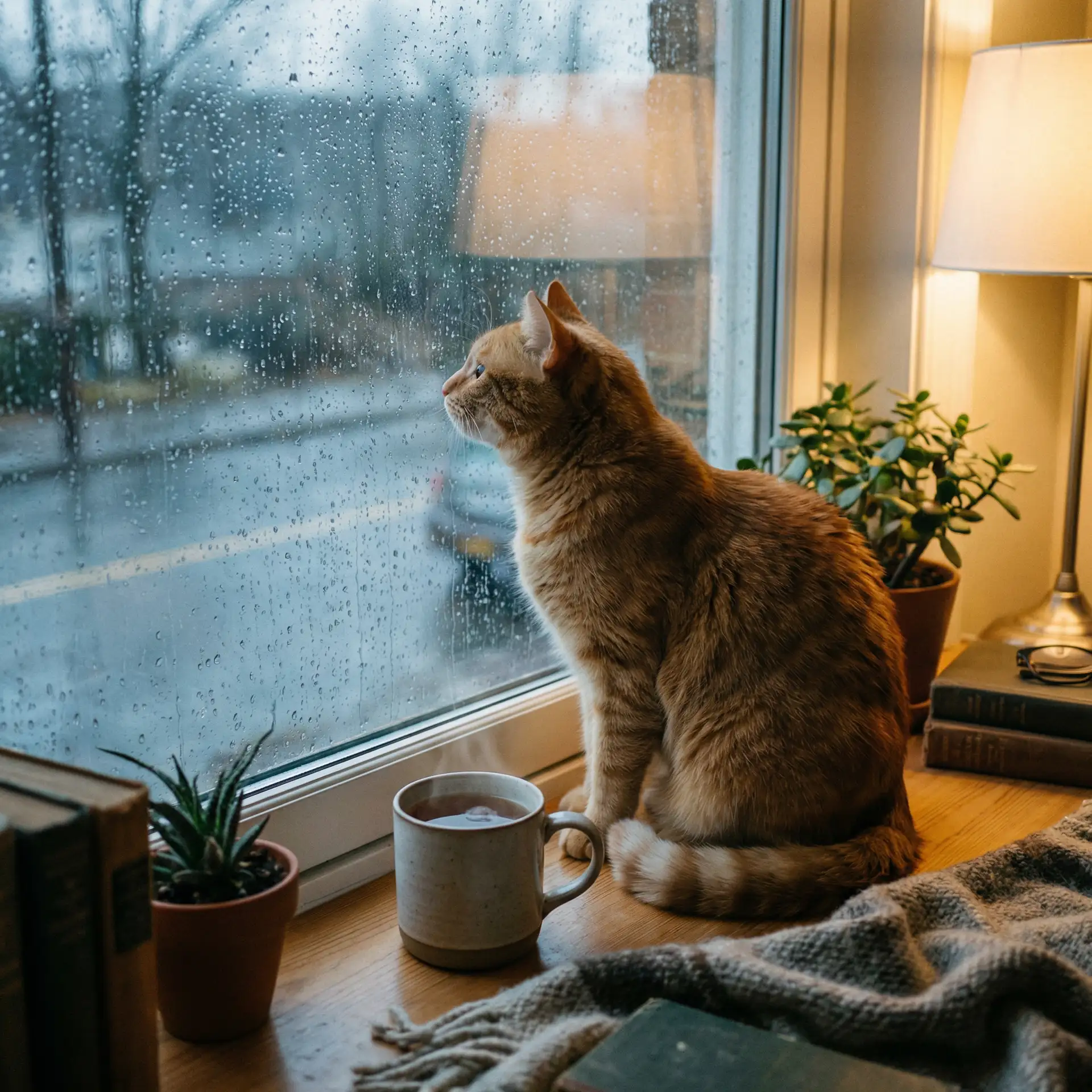 猫咪望着窗外的雨 - 酷客在线观看电影
